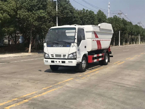 五十鈴100p國六無泄漏後高位掛桶壓縮垃圾車